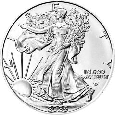 Moneda onza de plata 1$ Estados Unidos Liberty 2026.  - 1