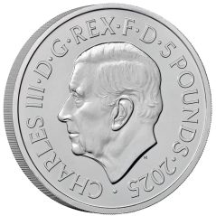 Inglaterra 5 Libras 2025 Freddie Mercury. Música. Niquel