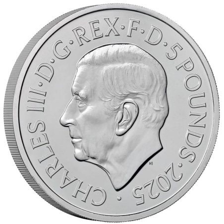 Inglaterra 5 Libras 2025 Freddie Mercury. Música. Niquel