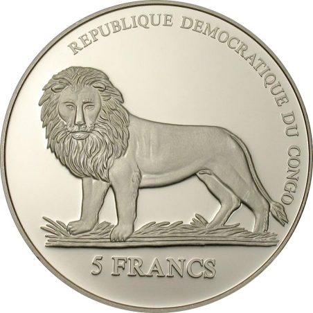 Moneda 5 Francs Congo 2006 Guardia Suiza. Cuproníquel