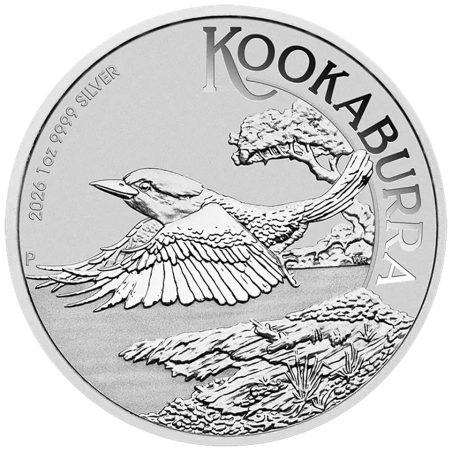 Moneda onza de plata 1$ Australia Kookaburra 2026  - 1