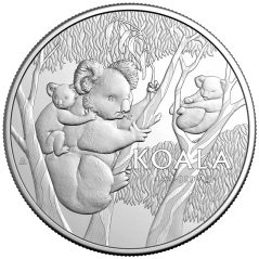 Moneda onza de plata 1$ Australia Koala 2026 RAM  - 1