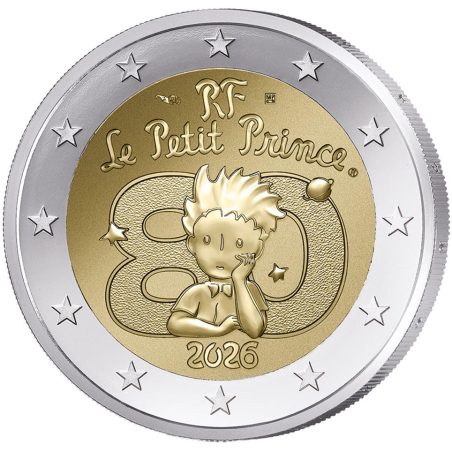 moneda conmemorativa 2 euros Francia 2026 El Principito  - 1