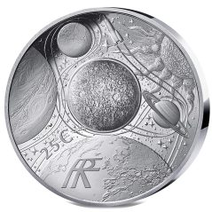 Moneda 2 onzas de plata Francia 25€ 2025 Odisea Espacial.