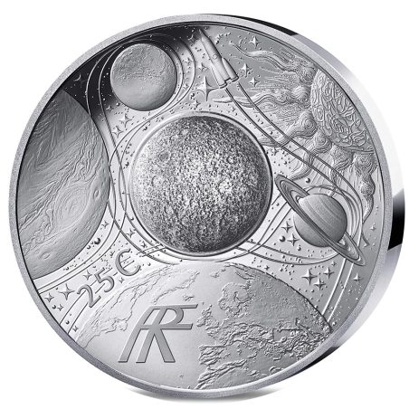 Moneda 2 onzas de plata Francia 25€ 2025 Odisea Espacial.