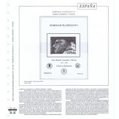 Colección 10 Homenajes Filatélicos nº1 al 10 en hojas Torres.