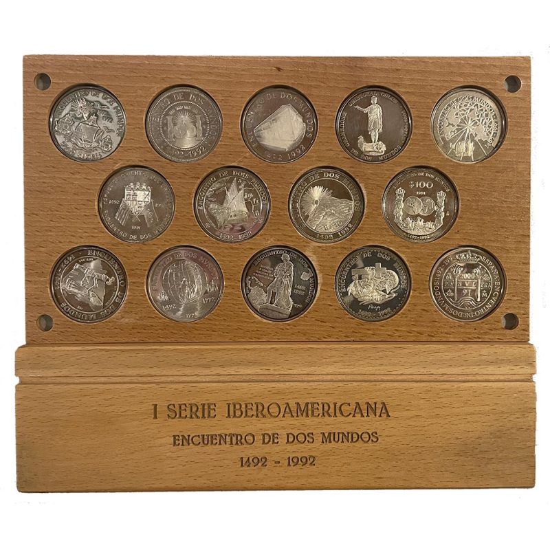 Monedas 1991 I Iberoamericana Encuentro de 2 mundos. Plata. - 1 Monedas 1991 I Iberoamericana Encuentro de 2 mundos. Plata. - 1