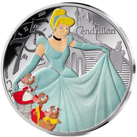 Francia 10€ 2025 Disney Cenicienta. Plata Proof.  - 1