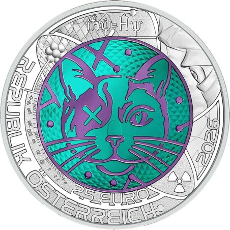 moneda Austria 25 Euros 2026 Física Cuántica. Niobio.  - 1