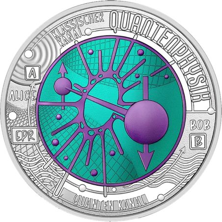 moneda Austria 25 Euros 2026 Física Cuántica. Niobio.