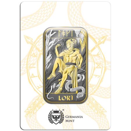 Moneda onza de plata Gran Bretaña 2026 Lingote. Loki