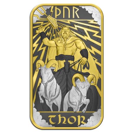 Moneda onza de plata Gran Bretaña 2026 Lingote Thor.  - 1