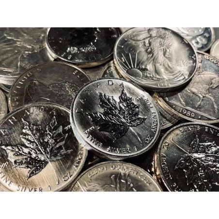 Lote 10 monedas 1 onza de plata. Inversión.  - 1