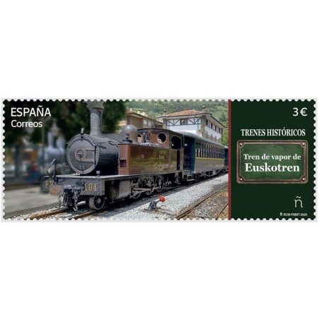 5866 Tren de vapor de Euskotren.  - 1
