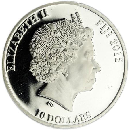 Moneda de plata 10$ Fifji 2012. Saint Olga.