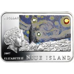 Moneda de plata 1$ Niue 2007 Van Gogh.