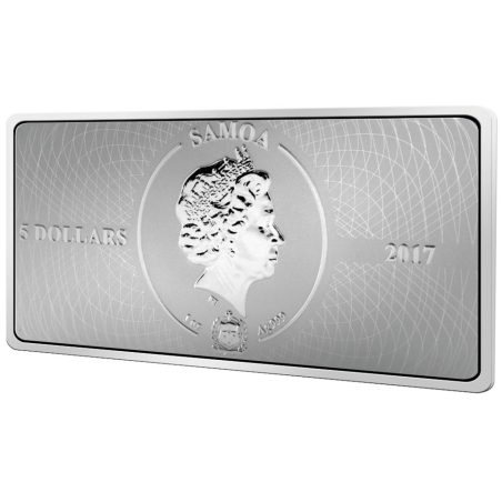 Moneda onza de plata 5$ Samoa Via Lactea 2017.