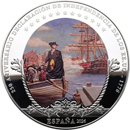 Moneda 2026 250 aniversario EEUU. Trece Salvas. 50 euros Plata  - 1