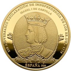 Moneda 2026 250 aniversario EEUU. Trece Salvas. 200 euros. Oro  - 1