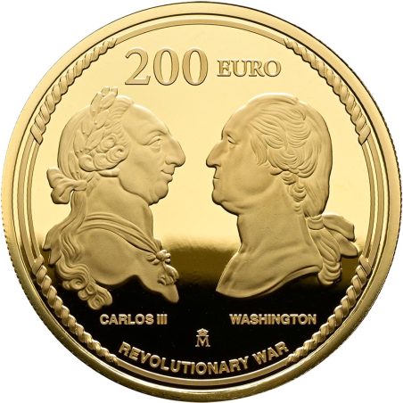 Moneda 2026 250 aniversario EEUU. Isabel I. 200 euros. Oro