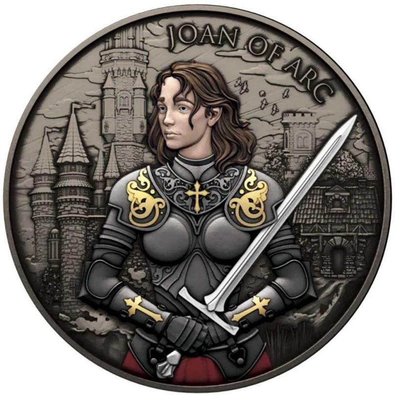 Moneda onza de plata Estados Unidos Juana de Arco. Color - 1 Moneda onza de plata Estados Unidos Juana de Arco. Color - 1