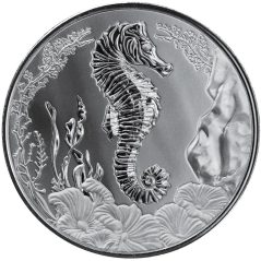 Moneda onza de plata 2 Tala Samoa 2025. Caballito de Mar.  - 1