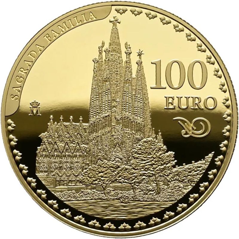 Moneda 2026 Año Gaudí. Sagrada Familia. 100 euros Oro - 1 Moneda 2026 Año Gaudí. Sagrada Familia. 100 euros Oro - 1