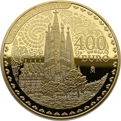 Moneda 2026 Año Gaudí. Sagrada Familia. 400 euros Oro  - 1