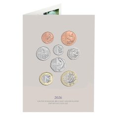 Estuche oficial monedas Gran Bretaña 2026. 8 Monedas