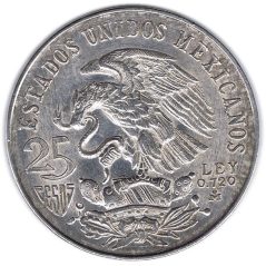 Moneda de plata 25 pesos Mexico 1968 Juegos Olímpicos