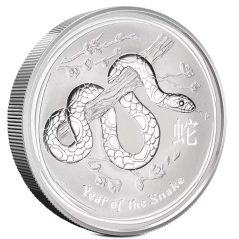 Moneda 2 onzas de plata 2$ Australia Año Lunar Serpiente 2013  - 1