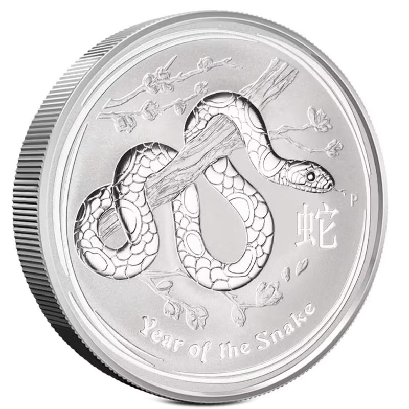 Moneda 2 onzas de plata 2$ Australia Año Lunar Serpiente 2013 - 1 Moneda 2 onzas de plata 2$ Australia Año Lunar Serpiente 2013 - 1