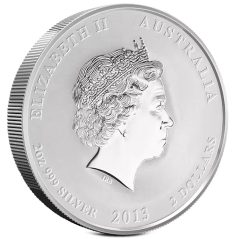 Moneda 2 onzas de plata 2$ Australia Año Lunar Serpiente 2013