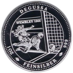 Medalla onza de plata Wembley 1966.  - 1