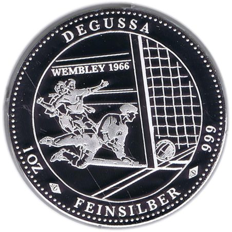 Medalla onza de plata Wembley 1966.  - 1