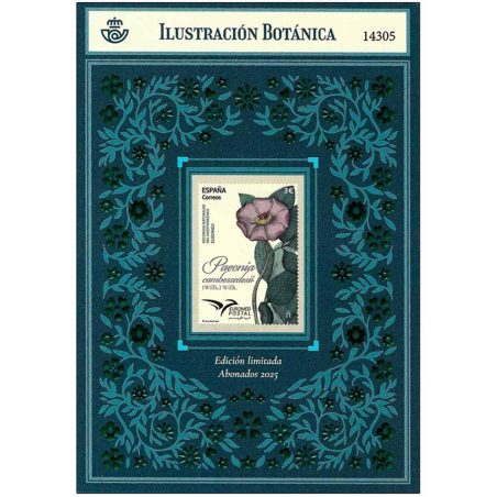 Postal Abonados 2025 Ilustración Botánica.  - 1