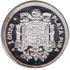 Medalla onza de plata Francisco Franco Caudillo España.
