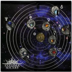 Monedas de plata Bielorrusia 10 Rublos 2012 Sistema solar. 9 monedas