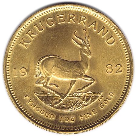 Moneda onza de oro Sudafrica Krugerrand 1982  - 1