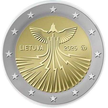 moneda conmemorativa 2 euros Lituania 2026 Energía.  - 1