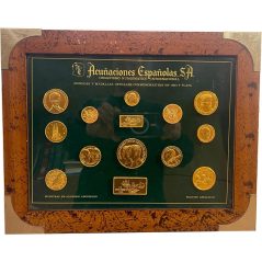 Medallas conmemorativas 14 muestras de Aluminio.  - 1