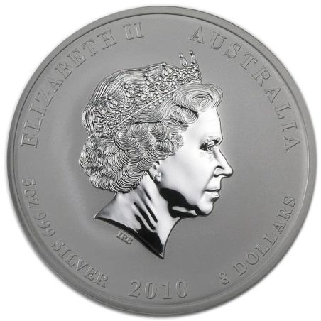 Moneda onza de plata 1$ Australia Lunar Tigre 2010