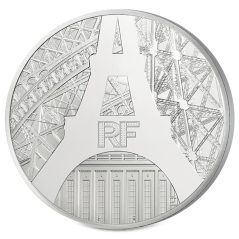 Francia 10€ 2014 UNESCO Torre Eiffel. Plata.  - 1