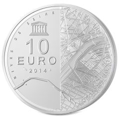 Francia 10€ 2014 UNESCO Torre Eiffel. Plata.
