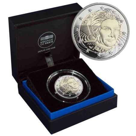 moneda conmemorativa 2 euros Francia 2018 Simone Veil. Proof  - 1