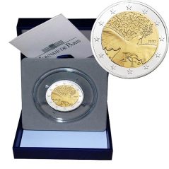 moneda conmemorativa 2 euros Francia 2015 Paz. Proof.  - 1
