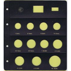 PARDO Hojas monedas Euro (11 alojamientos) Especial 2€+2€+60€  - 1