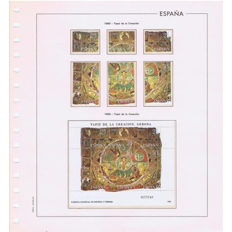 Colección Sellos de España año 1980 a 2000. 4 álbumes.