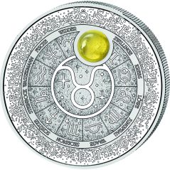 moneda Austria 20 Euros 2026 Tauro. Ámbar. Plata  - 1