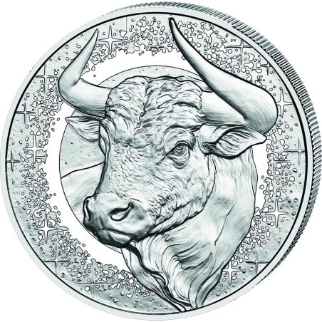 moneda Austria 20 Euros 2026 Tauro. Ámbar. Plata